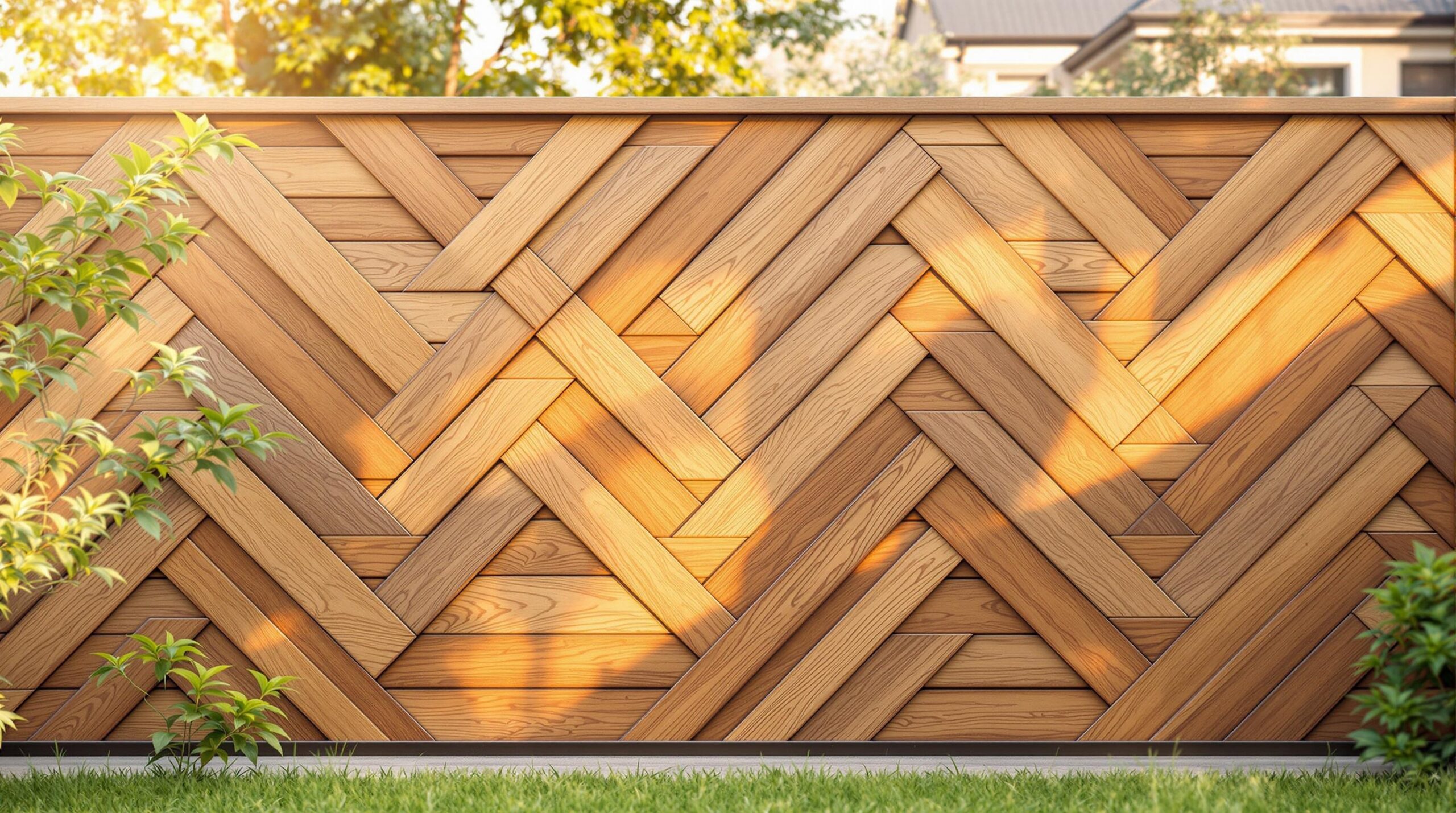 Rhombusleisten am Zaun: Moderne Optik für Haus & Garten