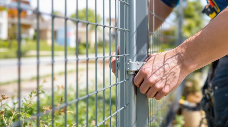 Doppelstabgitterzaun richtig montieren: Schritt-für-Schritt erklärt